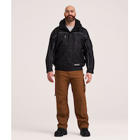 Blouson aviateur indéchirable&nbsp;HD3 Dakota WorkPro Series, 300D, étanche à l’eau, pour hommes Front_Flat