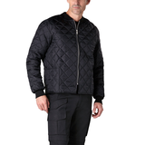 Crown Cap Men's Diamond Quilted Freezer Jacket Front_Angled_Right