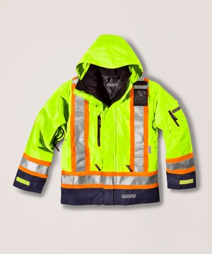 Veste haute visibilité T-Max 3 en 1 Dakota WorkPro Series Hyper-Dri 3 étanche à l'eau, pour hommes