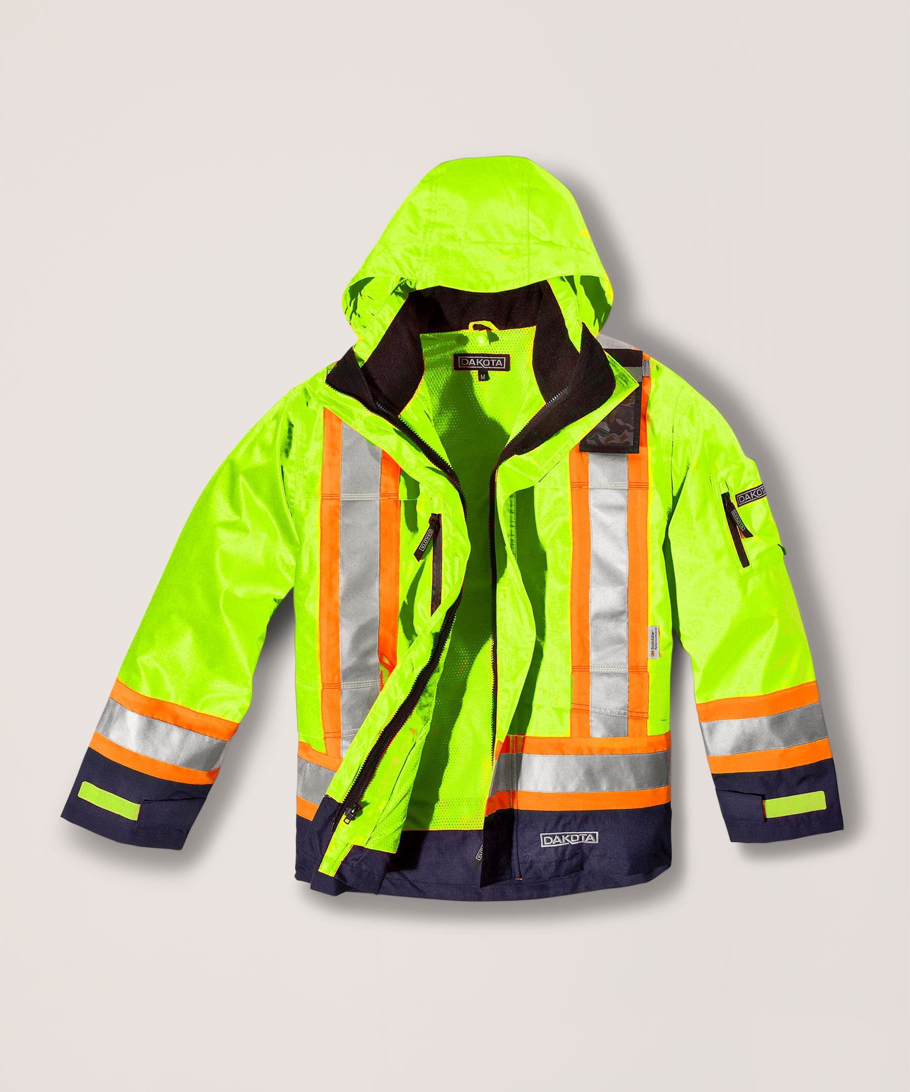 Dakota WorkPro Series Men's 3 in 1 Hi Vis Hyper-Dri 3 Waterproof T Max Jacket