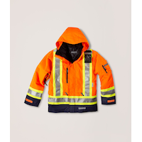 Veste haute visibilité T-Max 3 en 1 Dakota WorkPro Series Hyper-Dri 3 étanche à l'eau, pour hommes Front_Flat