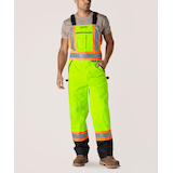Dakota WorkPro Series Men's Hi Vis T-Max Insulated Water Repellent Bib Overalls Front_Angled_Left