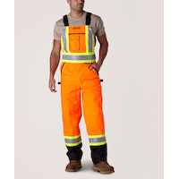 Salopette hydrofuge haute visibilité Dakota WorkPro Series à isolant T-Max, pour hommes Front_Angled_Left