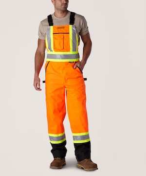 Dakota WorkPro Series Men's Hi Vis T-Max Insulated Water Repellent Bib Overalls