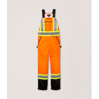 Dakota WorkPro Series Men's Hi Vis T-Max Insulated Water Repellent Bib Overalls Front_Flat