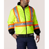 Veste isotherme Dakota WorkPro Series haute visibilité avec isolant T-Max, pour hommes Front_Angled_Right