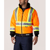 Dakota WorkPro Series Men's Hi Vis T-Max Insulated Freezer Jacket Front_Angled_Left
