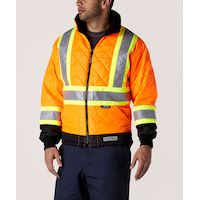 Veste isotherme Dakota WorkPro Series haute visibilité avec isolant T-Max, pour hommes Front_Angled_Left