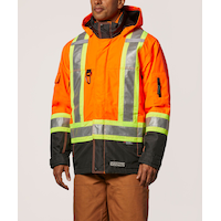 Veste doublée haute visibilité T-MAX 7 en 1 Dakota WorkPro Series, pour hommes Front_Angled_Left