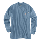Carhartt Men's Flame Resistant Force Cotton Long Sleeve Work T-Shirt Front_Flat