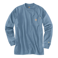 T-shirt de travail ignifuge Carhartt Force en coton, à manches longues, pour hommes Front_Flat