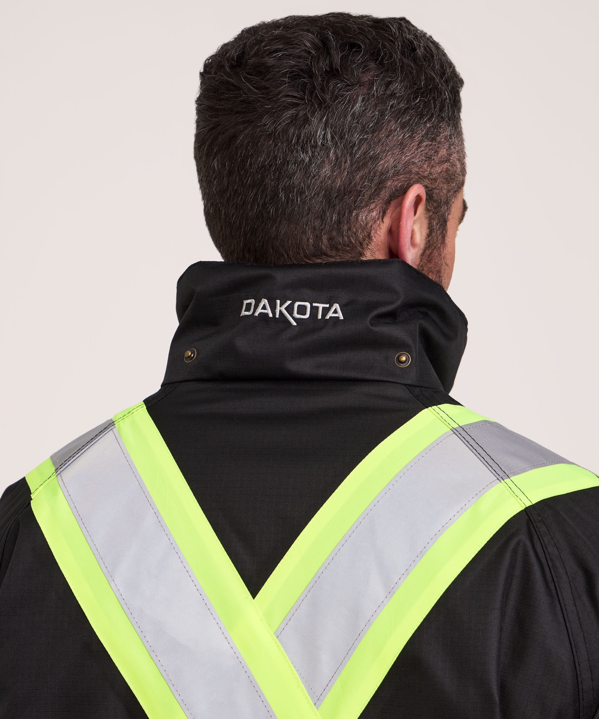 Dakota WorkPro Series Men's Hi Vis Hyper-Dri 3 Waterproof T-Max Lined Rip Stop Polyester Parka Jacket