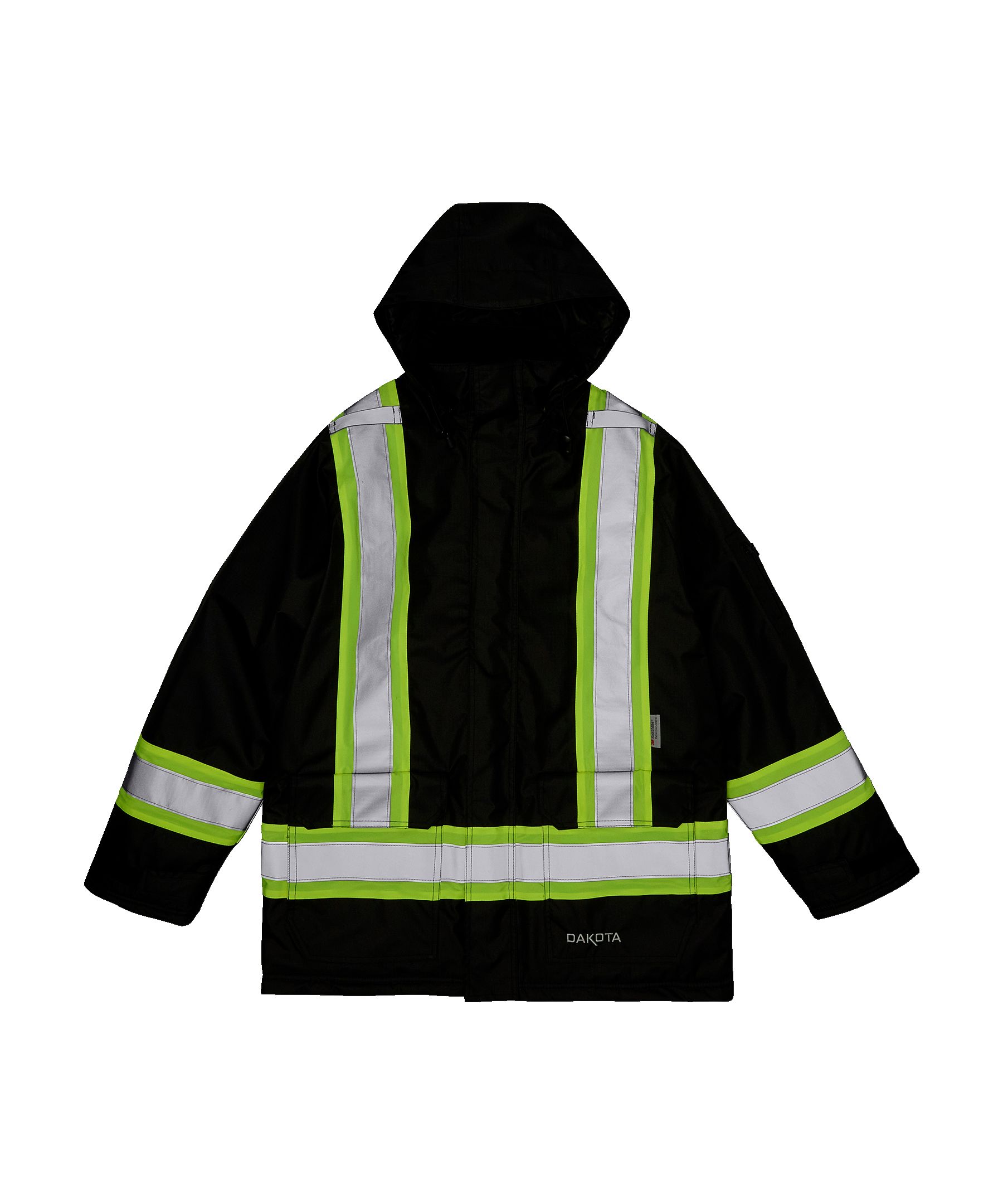 Dakota WorkPro Series Men's Hi Vis Hyper-Dri 3 Waterproof T-Max Lined Rip Stop Polyester Parka Jacket