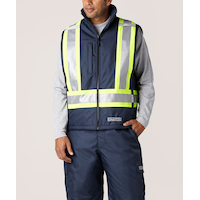 Veste doublée haute visibilité T-MAX 7 en 1 Dakota WorkPro Series, étanche à l'eau, Hyper-Dri 3, pour hommes Front_Flat