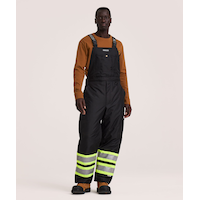 Dakota WorkPro Series Men's Hi Vis Hyper-Dri 3 Waterproof T-Max Lined Rip Stop Polyester Cargo Overalls Front_Angled_Right