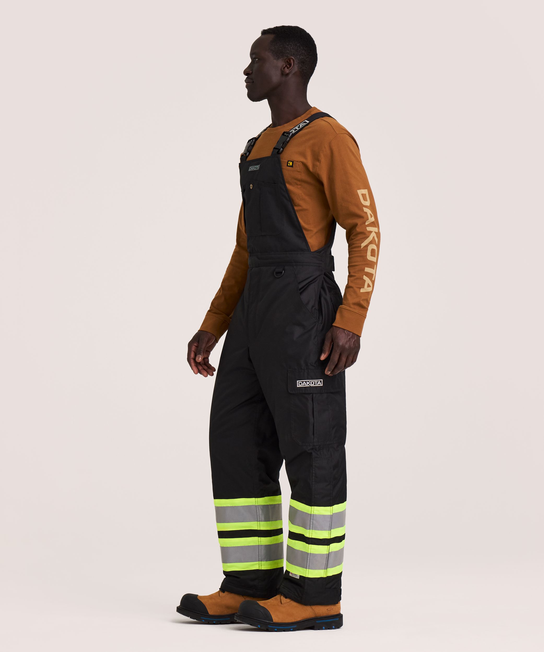 Dakota WorkPro Series Men's Hi Vis Hyper-Dri 3 Waterproof T-Max Lined Rip Stop Polyester Cargo Overalls