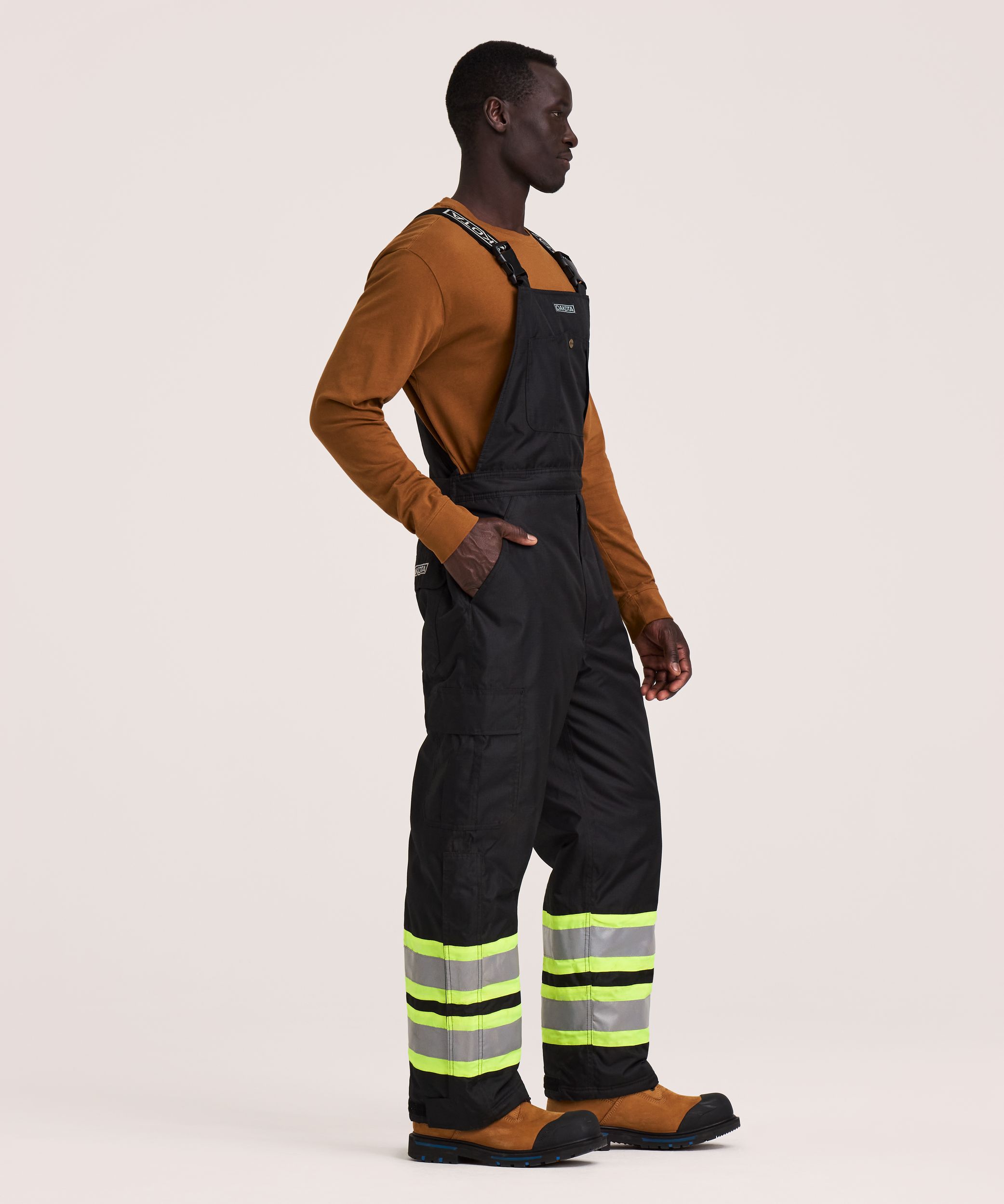 Dakota WorkPro Series Men's Hi Vis Hyper-Dri 3 Waterproof T-Max Lined Rip Stop Polyester Cargo Overalls