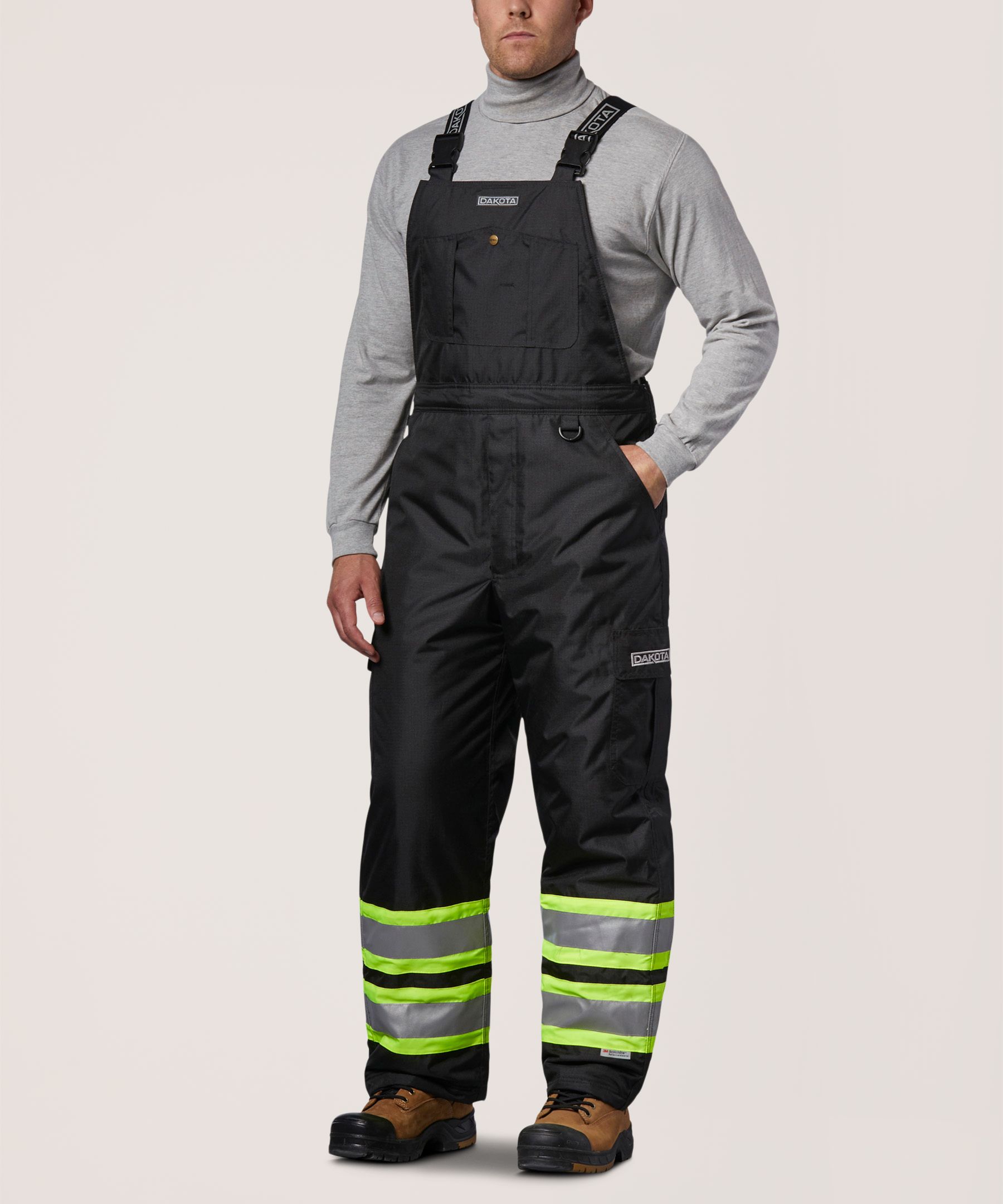 Dakota WorkPro Series Men's Hi Vis Hyper-Dri 3 Waterproof T-Max Lined Rip Stop Polyester Cargo Overalls
