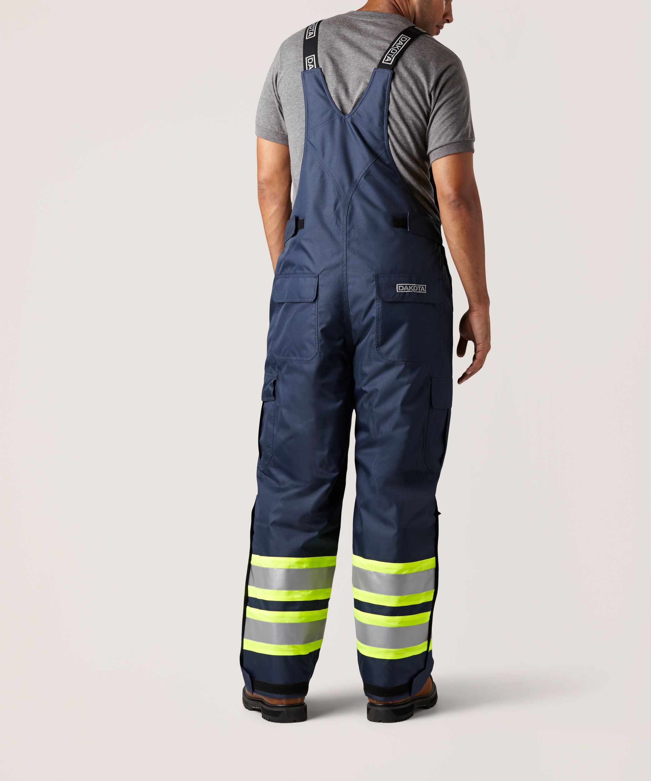 Dakota WorkPro Series Men's Hi Vis Hyper-Dri 3 Waterproof T-Max Lined Rip Stop Polyester Cargo Overalls