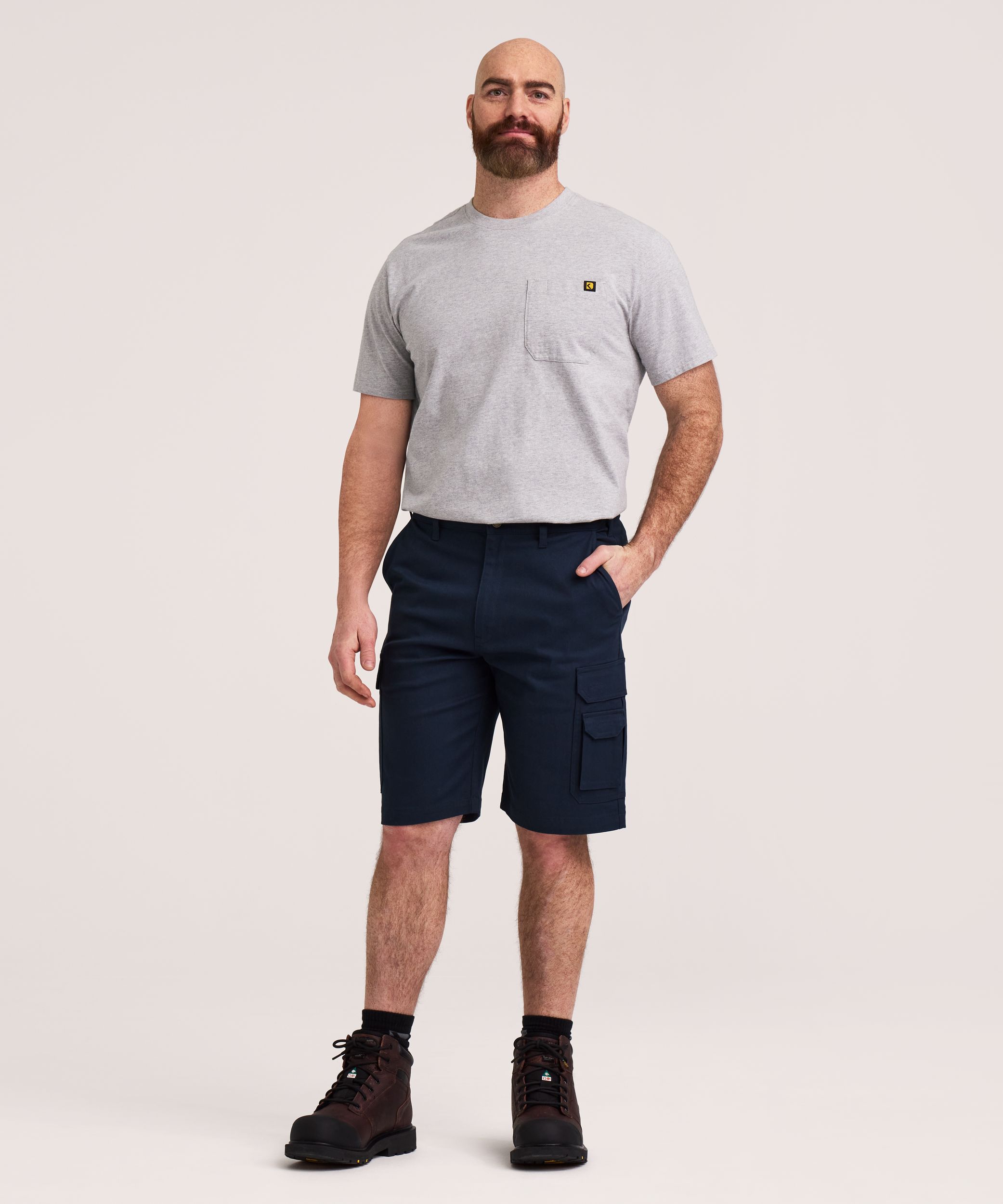 Short de travail cargo extensible FLEXTECH&nbsp;360 Dakota Workpro Series en sergé, pour hommes