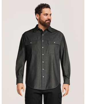 Dakota WorkPro Series Men's Snap Front Coloured Cotton Denim Shirt