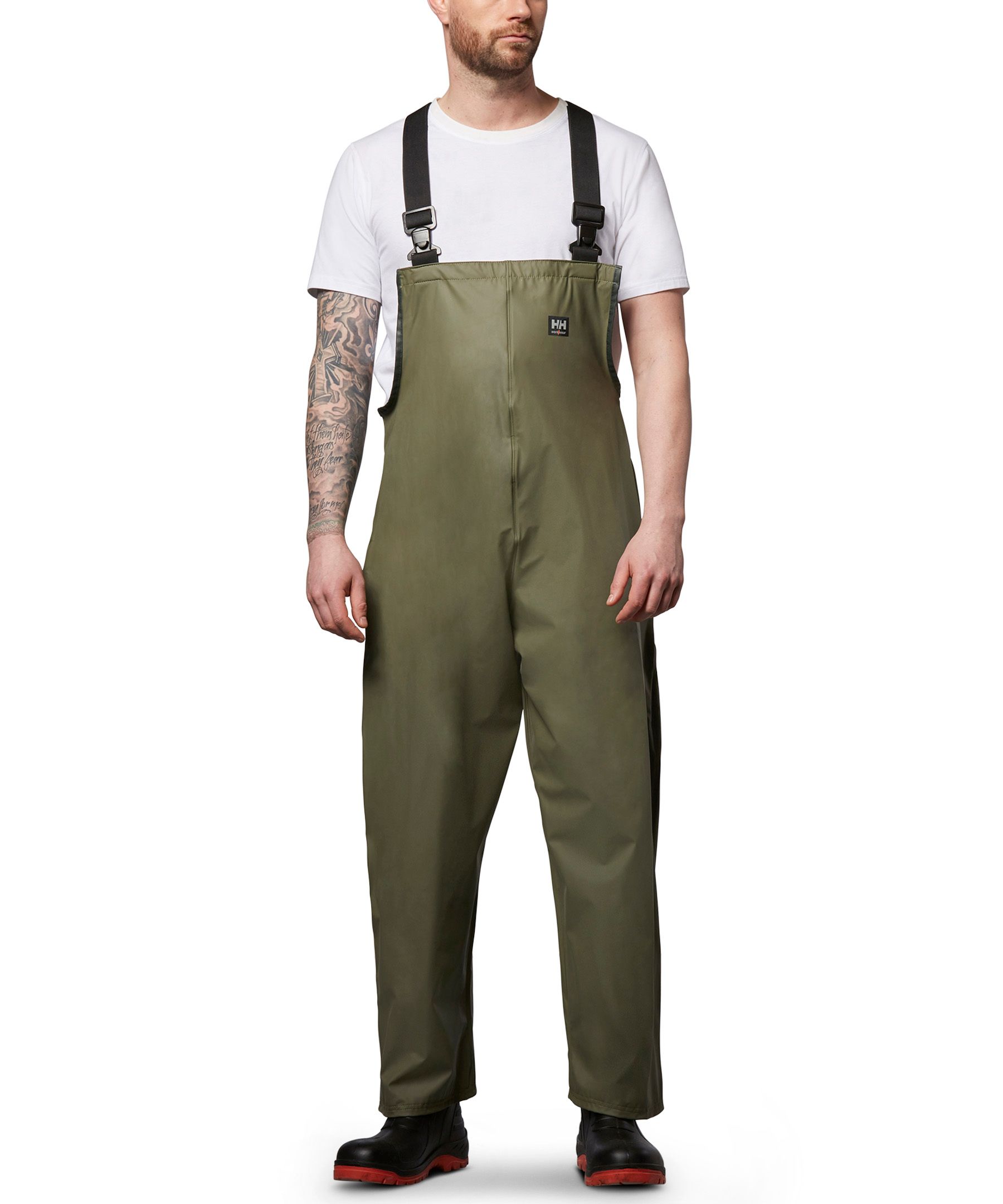 Helly Hansen Workwear Men's Abbotsford PU Coated Nylon Double Bib