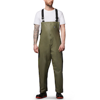 Salopette imperméable double Helly Hansen Workwear en nylon enduit de polyuréthane, pour hommes, Abbotsford Front_Flat