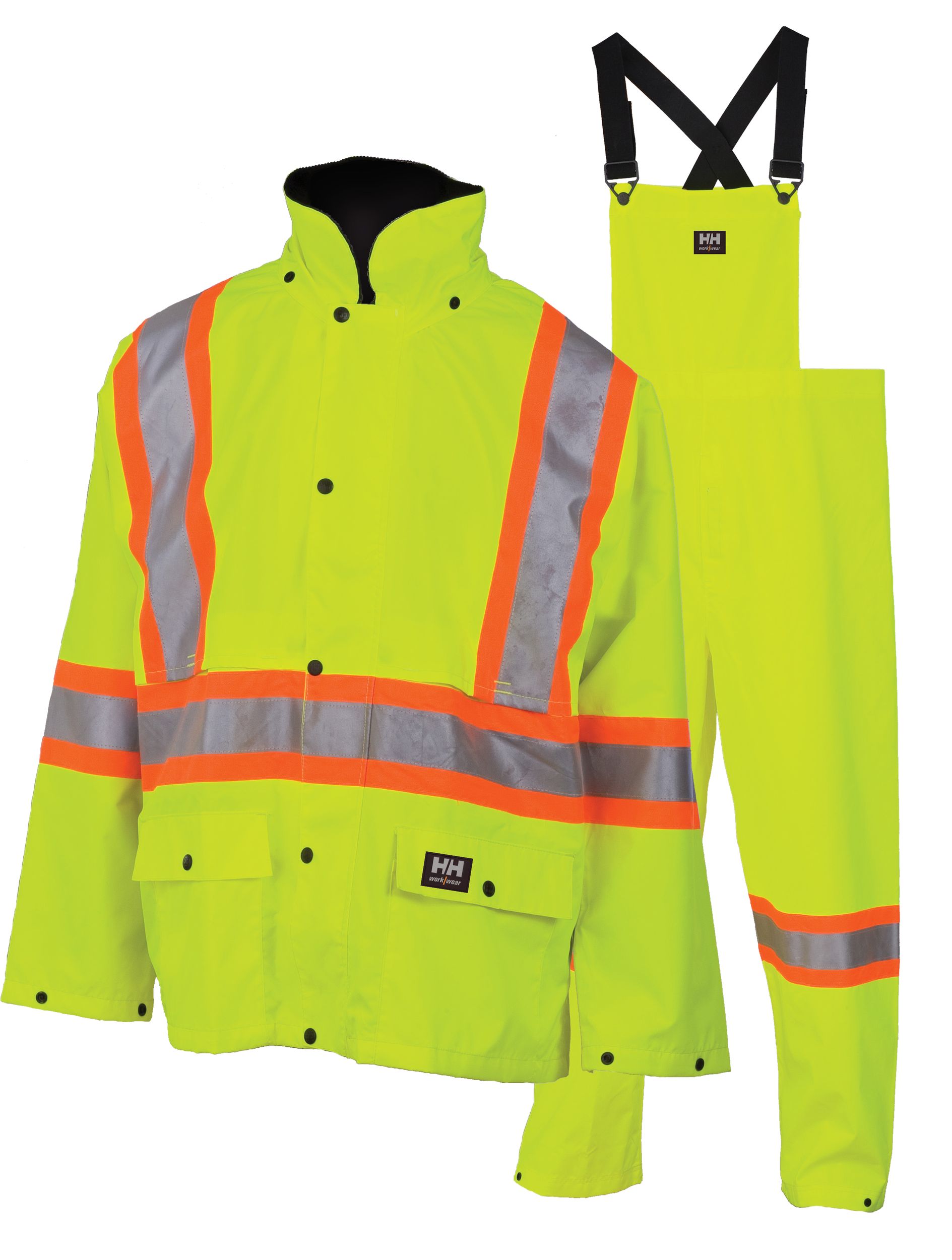 Helly Hansen Workwear Men's Waverley Packable Hi-Vis Storm Suit