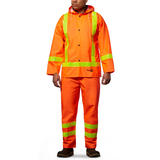 Combinaison imperméable en PCV, pour hommes, Open Road Front_Flat