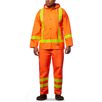 Open Road Men's PVC Rain Suit Front_Flat