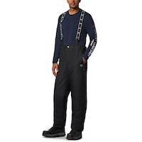 Helly Hansen Workwear Men's Berg Insulated Bib Pants - Black Front_Angled_Left