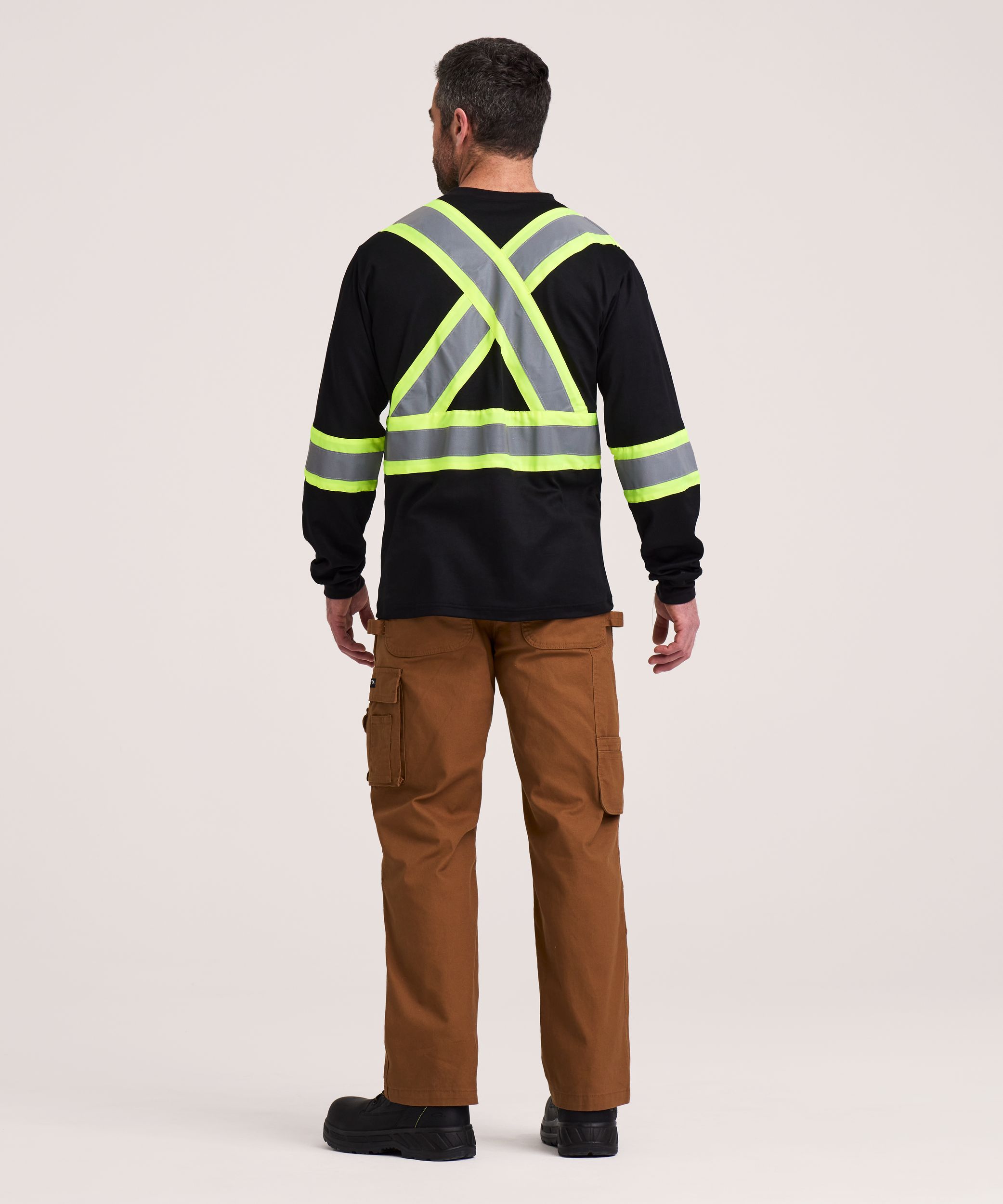 T-shirt doublé haute visibilité Dakota WorkPro Series à manches longues, pour hommes