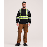 Dakota WorkPro Series Men's Hi Vis Lined Long Sleeve T-Shirt Front_Flat