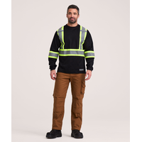 T-shirt doublé haute visibilité Dakota WorkPro Series à manches longues, pour hommes Front_Flat