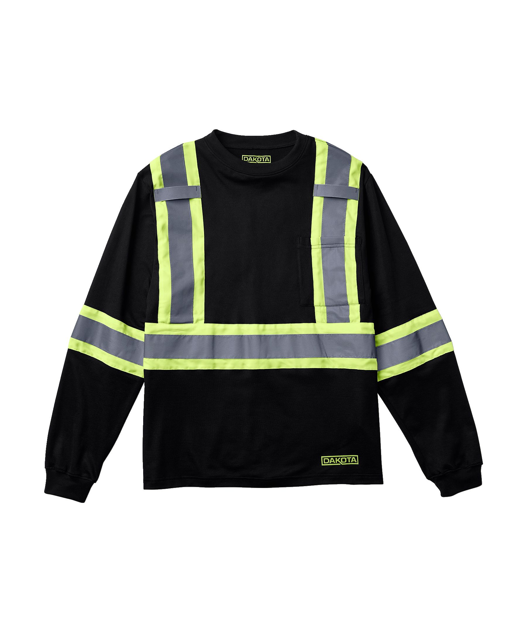 T-shirt doublé haute visibilité Dakota WorkPro Series à manches longues, pour hommes