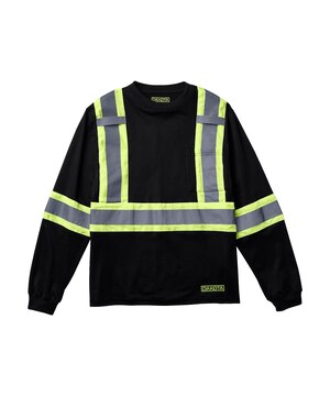 Dakota WorkPro Series Men's Hi Vis Lined Long Sleeve T-Shirt