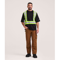 T-shirt Dakota Workpro Series haute visibilité de catégorie&nbsp;2 doublé et à manches courtes, pour hommes Front_Flat