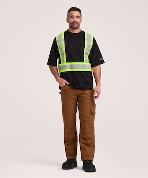Dakota WorkPro Series Men's Hi Vis Cotton Lined Crewneck T-Shirt