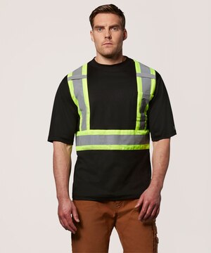 T-shirt Dakota Workpro Series haute visibilité de catégorie 2 doublé et à manches courtes, pour hommes