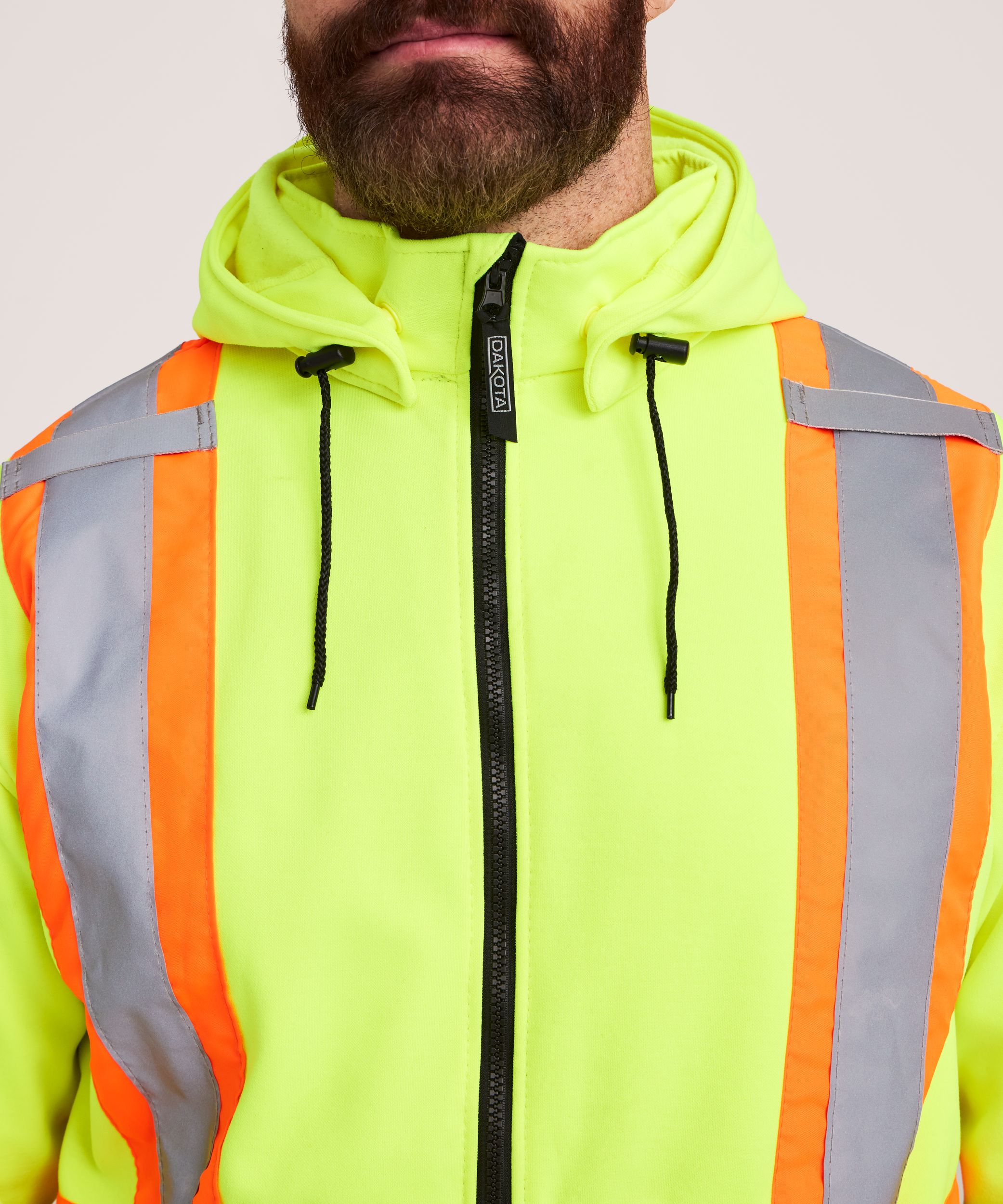 Dakota WorkPro Series Men's Hi-Visibility Lined Full Zip Hoodie