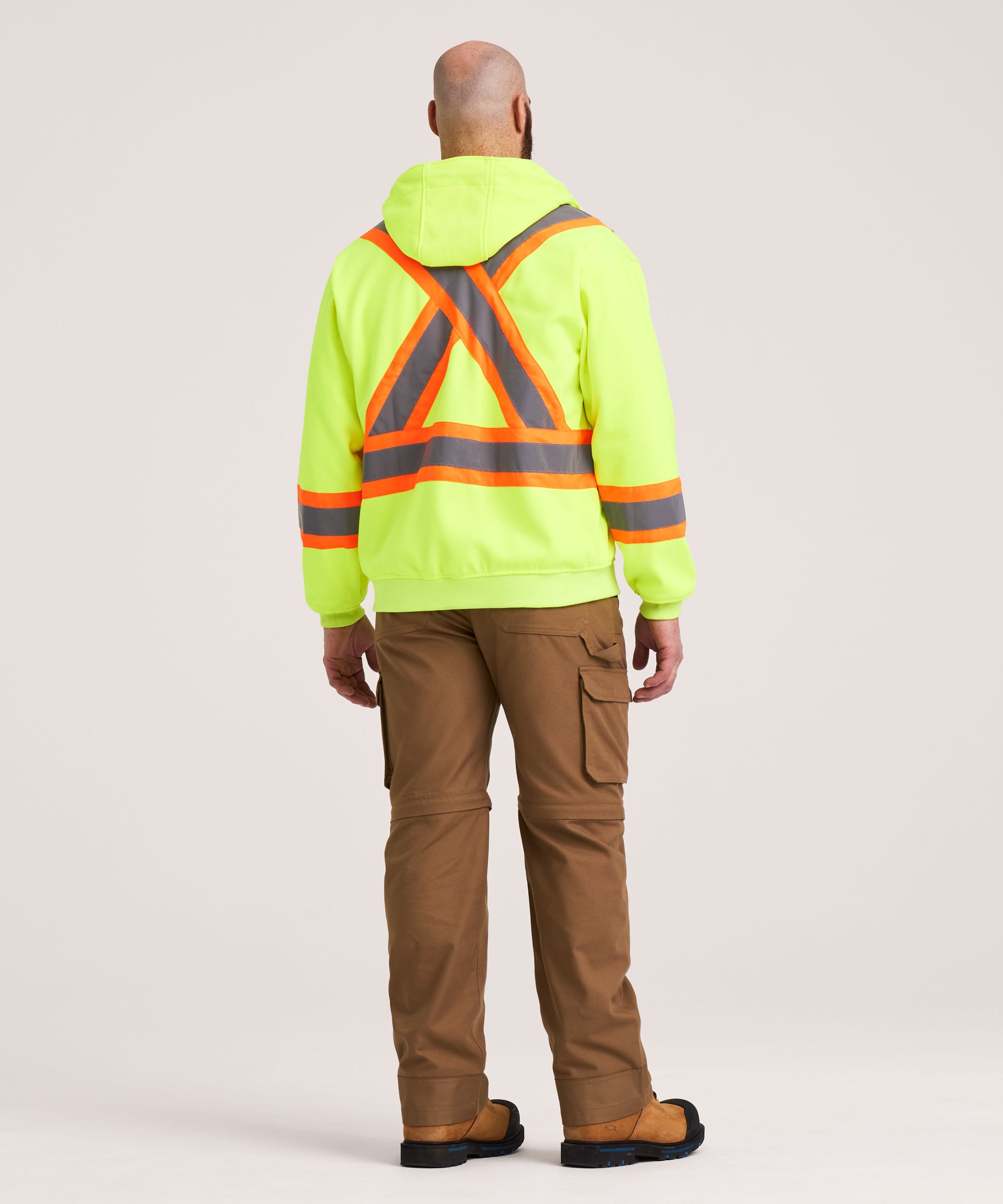 Dakota WorkPro Series Men's Hi-Visibility Lined Full Zip Hoodie