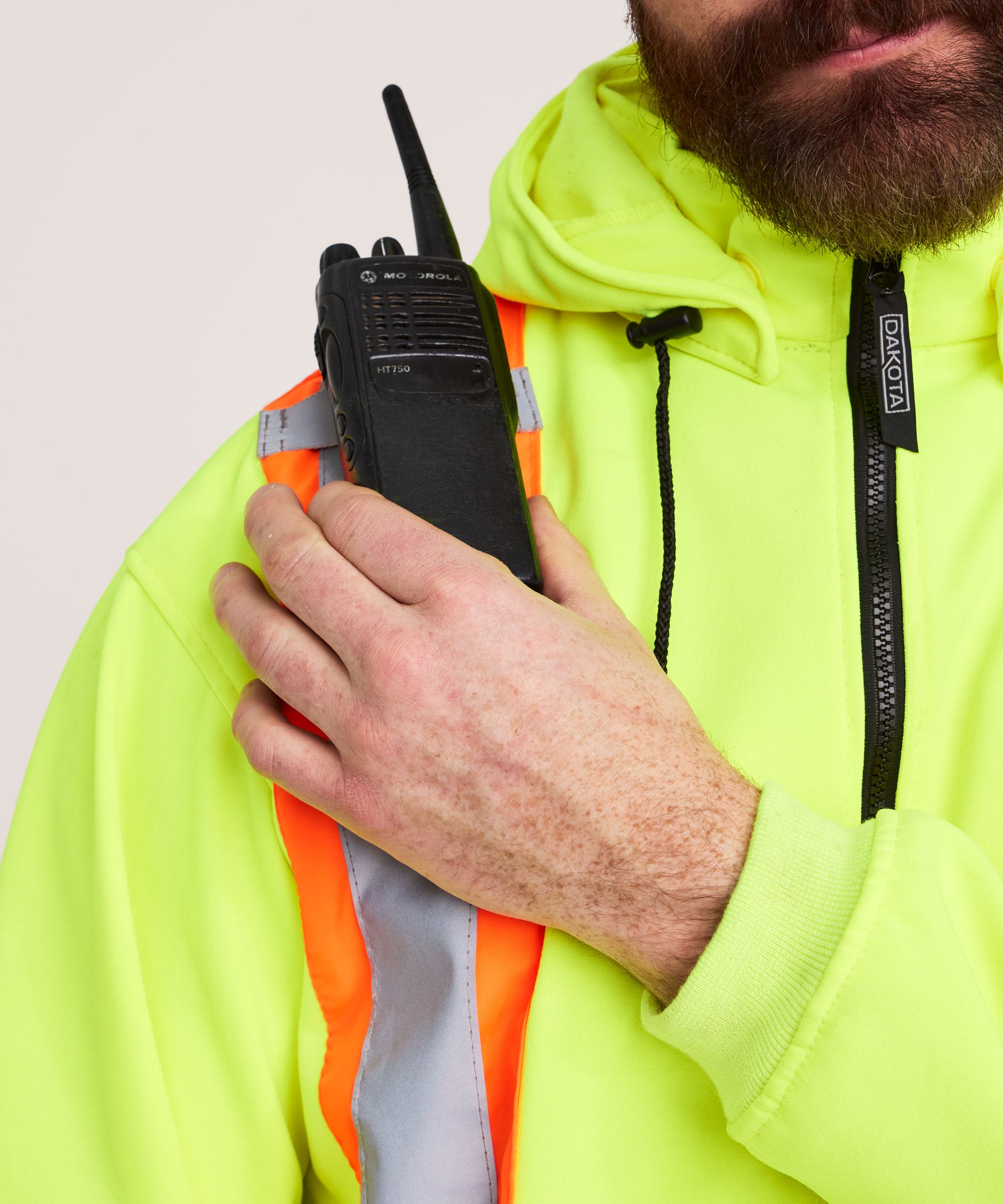 Dakota WorkPro Series Men's Hi-Visibility Lined Full Zip Hoodie