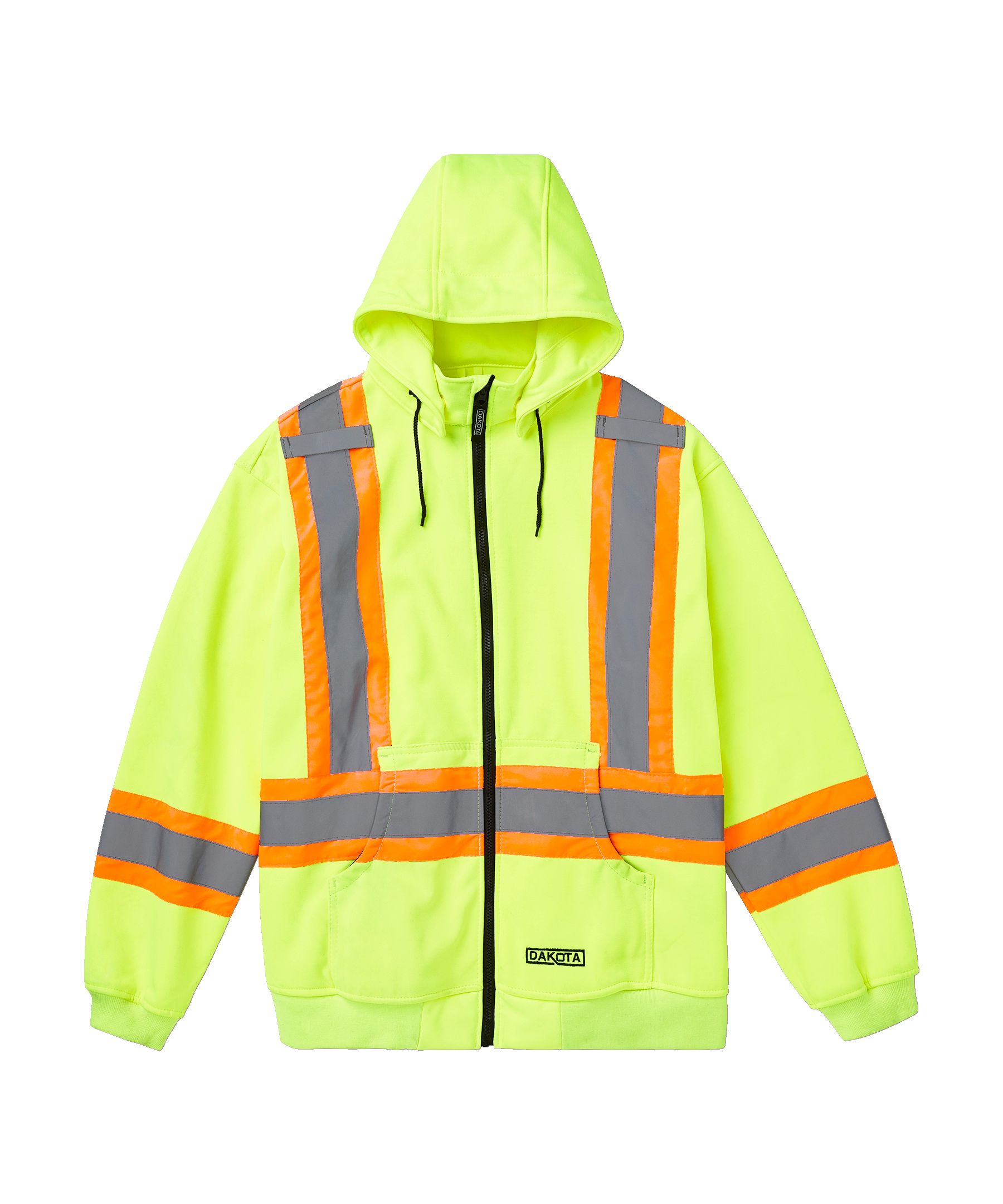 Dakota WorkPro Series Men's Hi-Visibility Lined Full Zip Hoodie