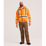 Chandail en molleton doublé haute visibilité Dakota WorkPro Series à capuche et à glissière pleine longueur, pour hommes