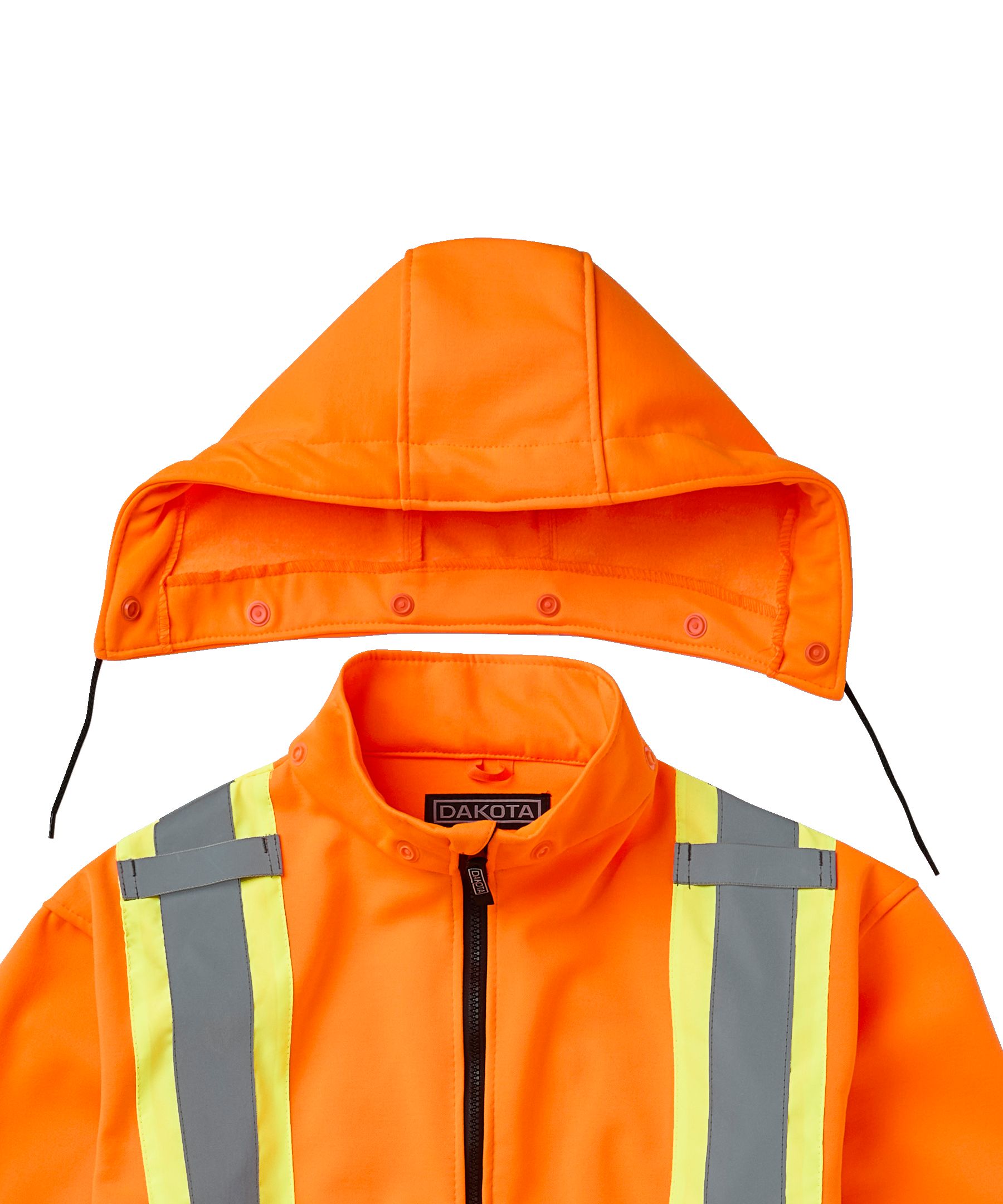 Chandail en molleton doublé haute visibilité Dakota WorkPro Series à capuche et à glissière pleine longueur, pour hommes