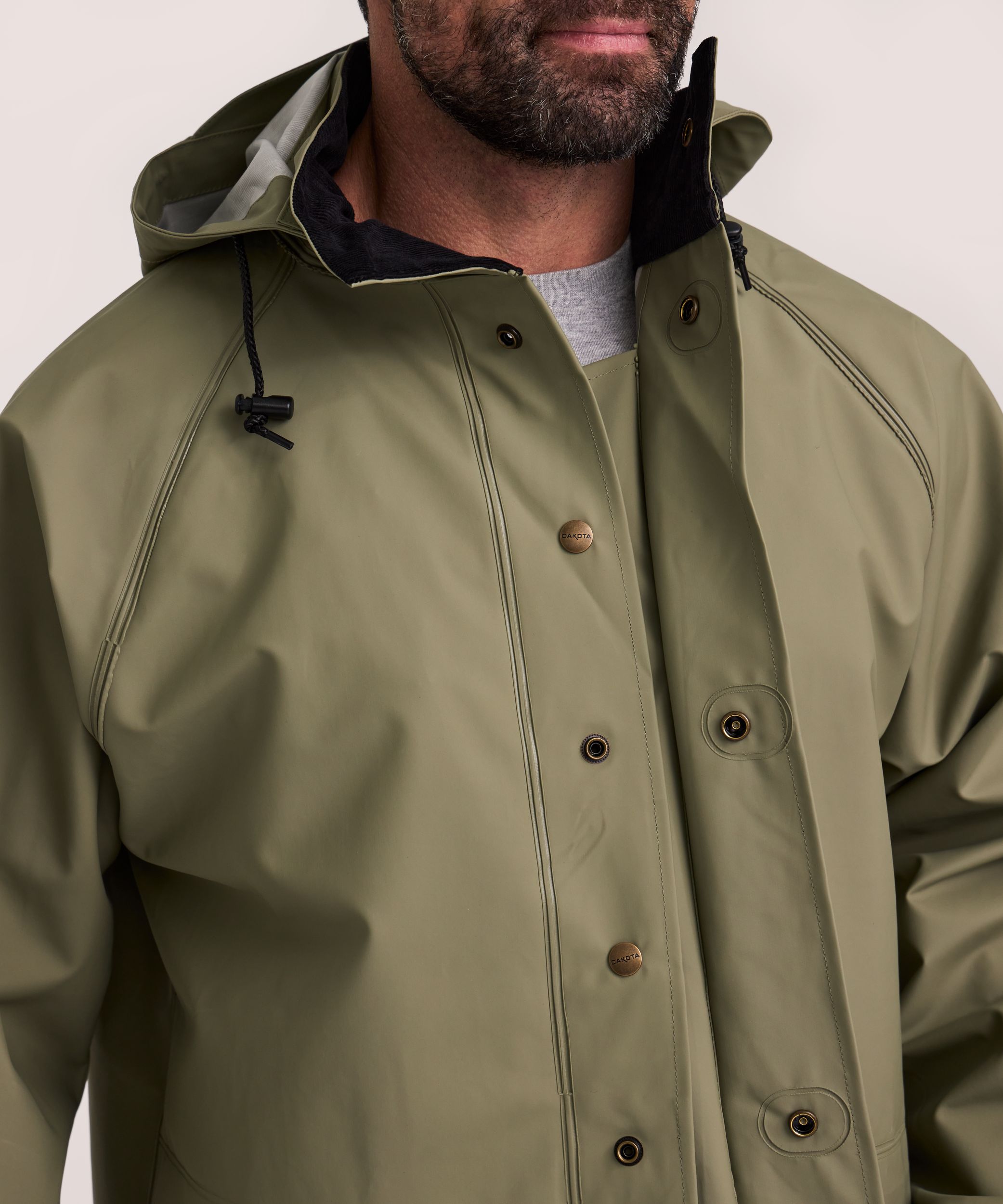 Dakota WorkPro Series Men's PVC Hooded Rain Jacket