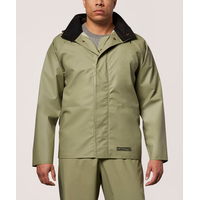 Dakota WorkPro Series Men's PVC Hooded Rain Jacket Front_Flat