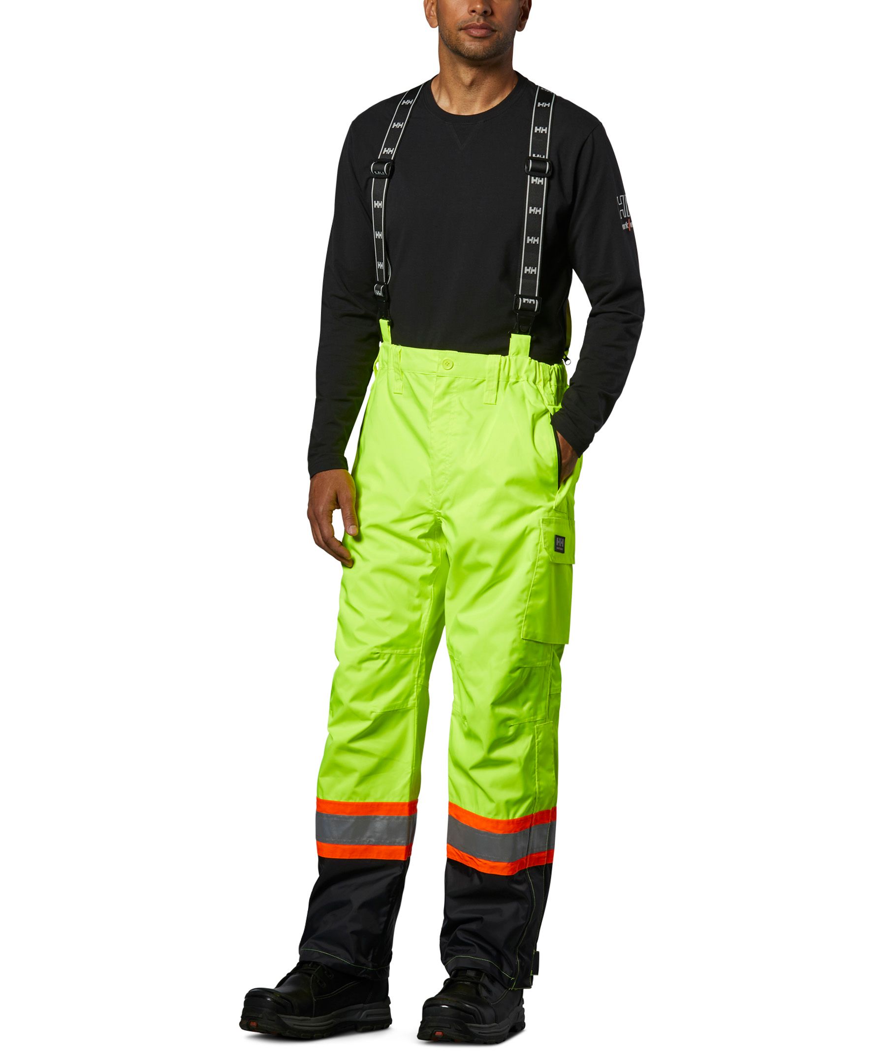 Helly Hansen Workwear Men's Potsdam 4 Inch Striping Pants with Adjustable Suspenders