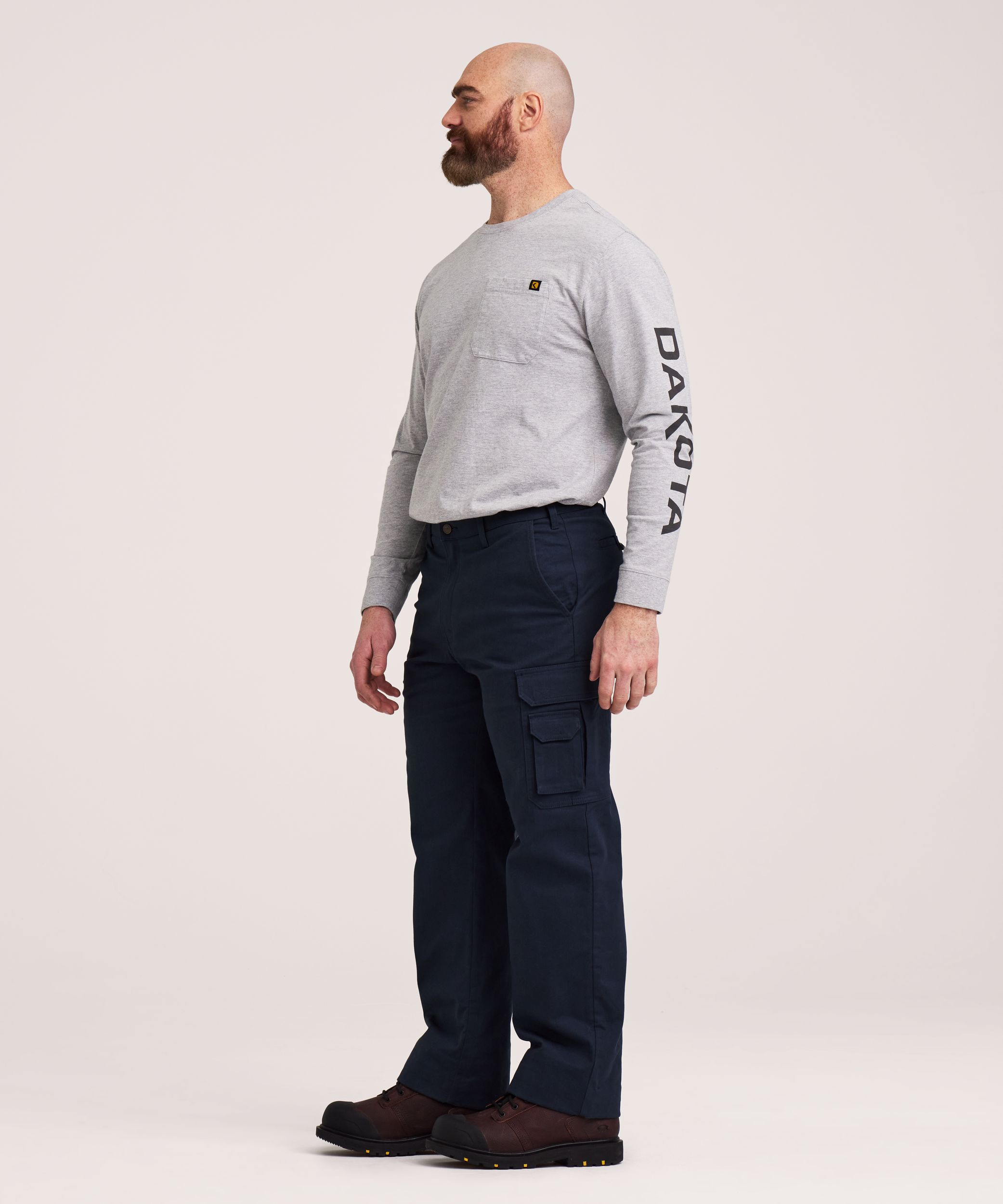 Pantalon de travail cargo extensible FLEXTECH&nbsp;360 Dakota Workpro Series en sergé doublé de molleton, pour hommes