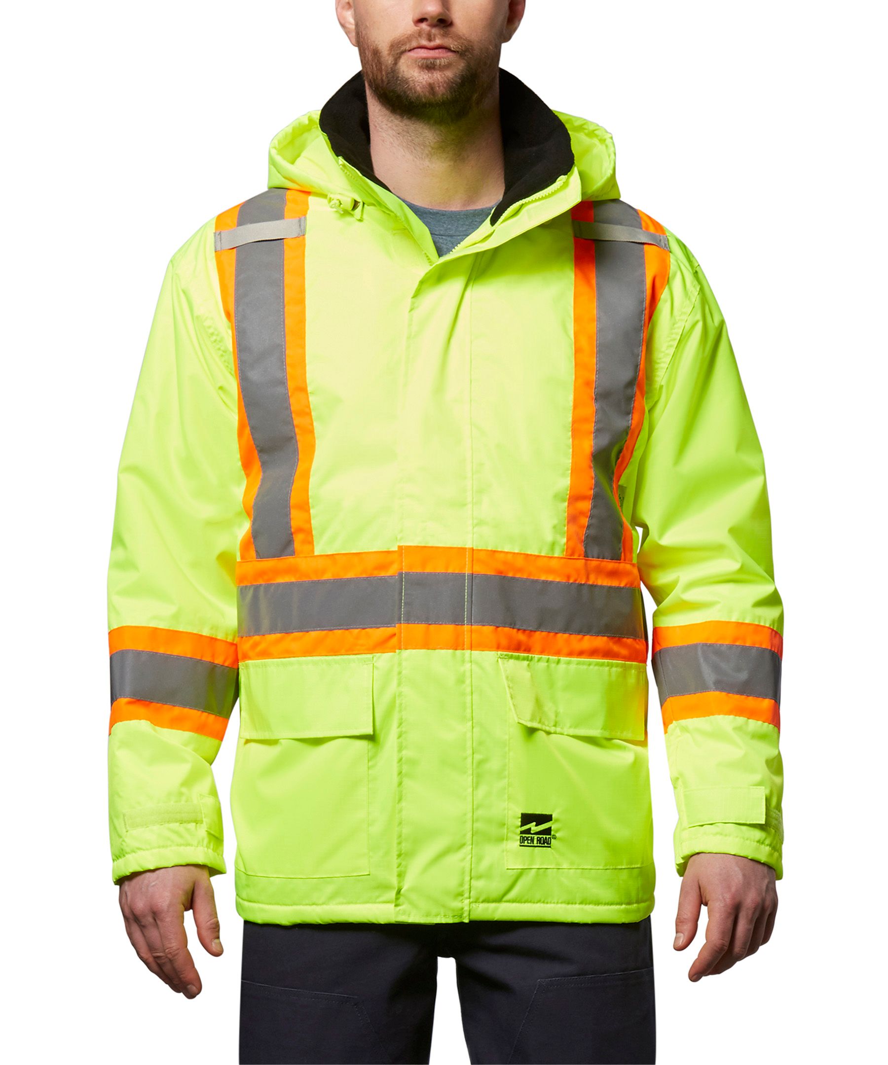 Veste ind?�chirable isol?�e Open Road haute visibilit?�, pour hommes | L�????quipeur